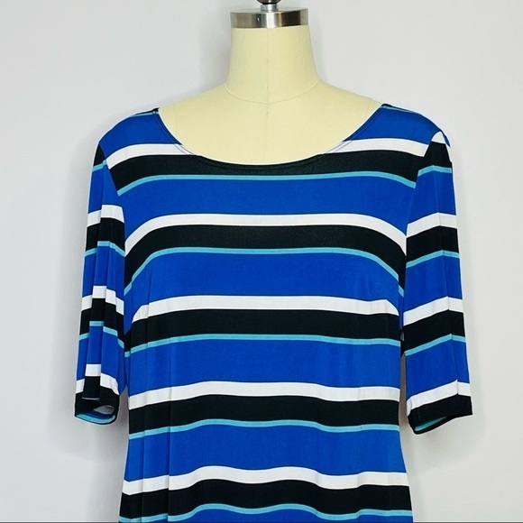 Vintage Robbie Bee Stripe Shift Dress- XL - Picture 2 of 6